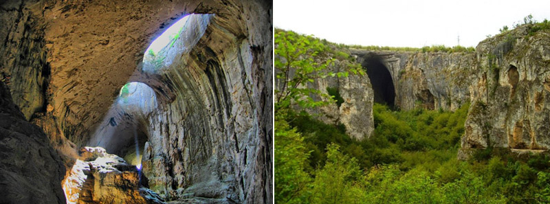 Пещера Проходна - вид сверху